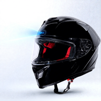 Casque de moto intelligent avec caméra pour motards adultes (hommes et femmes) pour les trajets quotidiens, connecté, compatible OEM
