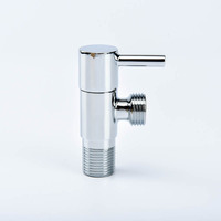 Robinet de contrôle d'eau en acier inoxydable au design moderne avec vanne d'angle de solution de conception de modèle 3D pour salle de bain et cuisine
