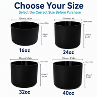 Bottes de protection en silicone personnalisées pour gobelets Owala Freesip, accessoires antidérapants pour le fond des tasses, vente en gros, OEM, faible MOQ