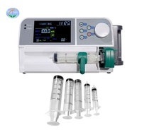 Pompe à seringue portable pour animaux, petite pompe à seringue vétérinaire, écran LCD couleur segmenté de 4,3 pouces, pompe à seringue pour animaux, perfusion IV