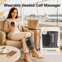 Nouveau produit : Masseur de mollets portable et rechargeable avec compression d'air et thérapie thermique pour soulager la fatigue des jambes, utilisation à domicile ou au bureau