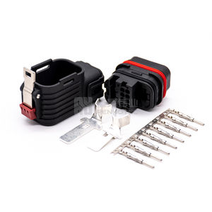 IP67 Hybrid stecker 2 8 Leistungs signals tifte Kunststoff rechtwinkliger Stecker 100A für 16 mm2 Kabel und Buchse für E-Bike - Product Image 1