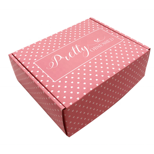 Hồng Lông Mi Sóng Giấy Hiển Thị Sách Cho Trang Phục Vẻ Đẹp Hộp Mỹ Phẩm Bao Bì Dập Nổi Logo Tóc Giả Bưu Phẩm Vận Chuyển Hộp Thấp - Product Image 2