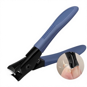 Cortauñas de mandíbula grande de acero inoxidable con cuchilla curva, anti-salpicaduras y mango ergonómico para uñas gruesas - Product Image 1