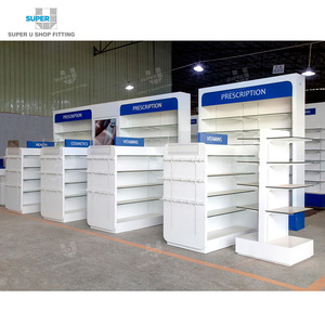 Estantería de exhibición personalizada para tienda de medicina, muebles de diseño de interiores, moderna, para <span class=keywords><strong>farmacia</strong></span>, a la <span class=keywords><strong>venta</strong></span> - Product Image 1