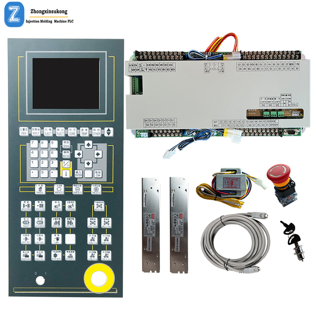 Techmation A62 (with 5.7inch Black& White Display Screen) Full Set Control System PLC Controller for  Injection Molding Machine