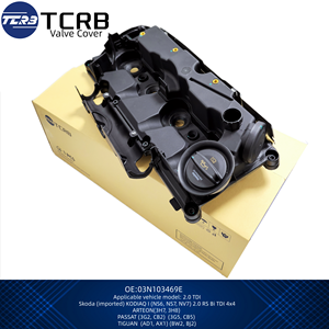 TCRB 03N103469E Couvercle de culbuteur pour Skoda KODIAQ I (NS6 NS7 NV7) <span class=keywords><strong>ARTEON</strong></span> (3H7 3H8) VW (3G2 CB2 3G5 CB5) 03N 103 469 E - Product Image 4