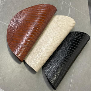 Manteles Individuales de Cuero Tw820, Rectangulares, Antideslizantes, Aislantes del Calor, de Color Sólido, Hechos a Medida para la Decoración de la Mesa, Origen Wenzhou - Product Image 1