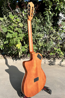 Aiersi Electric Classical Guitar Silent Travel 6 String Musical Instrument Built in Effect Nylon String Portable