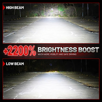 HYNBYZJ Nouveau design N15, phare de voiture LED haute puissance super lumineux 280W 30000LM, ampoule LED H4, phares LED de voiture H7 H11 9005
