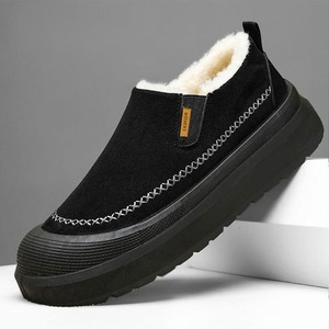 Nuevas Botas Cortas de Lona para Hombre, Cálidas y Resistentes al Frío, Estilo Slip-On, con Punta Redonda, a la Moda - Product Image 3