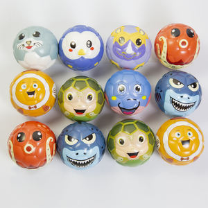 Fabrication de balles anti-stress en mousse PU imprimées avec des animaux mignons, jouets à presser doux, balles en mousse anti-stress en PU - Product Image 3