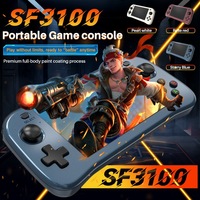 Console de jeu rétro portable FORYOBUD SF3100, écran IPS de 4,5 pouces, système d'exploitation Linux 64G, 20000 jeux, sortie TV, batterie 3000 mAh