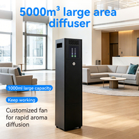 Diffuseur d'arômes intelligent de table, construction métallique, fonctionnement sans eau, alimentation électrique, contrôle par application, pour la maison, l'hôtel, usage commercial