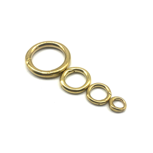 Anneau à ressort rond en laiton massif, connecteur à spirale ouverte pour sacs DIY, pendentifs et accessoires de quincaillerie artisanale - Product Image 4