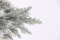 Plante artificielle de Noël en gros, pin floqué blanc, fleur en pot, centre de table de Noël, décoration intérieure pour la maison et les fêtes