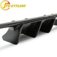 Diffuseur arrière en carbone sec style V pour BMW M3 F80 M4 F82 F83, kit carrosserie en carbone véritable pour pare-chocs arrière