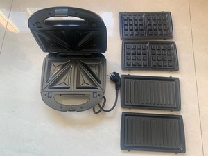 Tostadora de 4 Rebanadas, <span class=keywords><strong>Sandwichera</strong></span> <span class=keywords><strong>3</strong></span> <span class=keywords><strong>en</strong></span> <span class=keywords><strong>1</strong></span>, <span class=keywords><strong>Sandwichera</strong></span> Antiadherente para Desayuno, <span class=keywords><strong>Waflera</strong></span> <span class=keywords><strong>y</strong></span> Panini Maker con Precio de Fábrica - Product Image 3