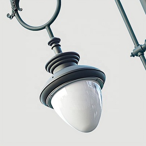 DAWN IP65 Aluminum LED <strong>Street</strong> <strong>Light</strong> Nordic Vintage Style Waterproof For <strong>Outdoor</strong> Courtyard &amp; Villa Garden Decor AC Power Supply - Product Image 2