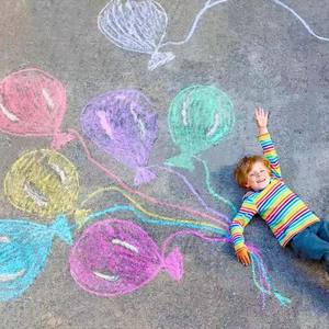 Foska 7 couleurs non toxique boîte géante de couleur sans poussière <span class=keywords><strong>craie</strong></span> de tableau Jumbo pour la peinture des tout-petits sur le tableau noir - Product Image 6