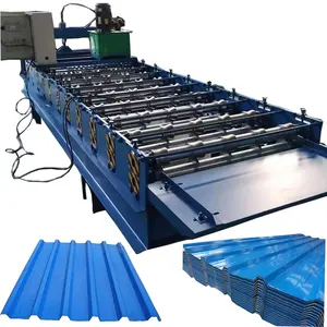 Configuración completa para la máquina formadora de rollos de láminas de techo Máquina formadora de rollos de paneles de techo