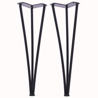 Nouveau design de pieds en acier pour table basse ou table à manger, pieds en forme d'épingles à cheveux, meubles en métal bon marché