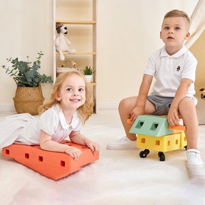 Blocs de construction géants souples DIY pour tout-petits, puzzle de voiture multifonctionnel, grandes pièces à empiler, jouets éducatifs interactifs - Product Image 1