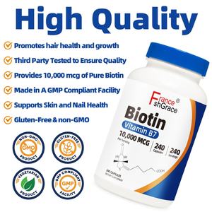 Nuevo Suplemento de Biotina con Vitamina B7, 240 Cápsulas, Apoya la Función Inmunológica para Adultos, Cápsulas de Biotina - Product Image 2