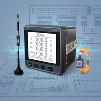 Medidor de Energía Multifunción con Pantalla LCD de Clase 0.5S, Medición de Temperatura Inalámbrica de 9 Puntos Trifásico ES600E-WZ-9