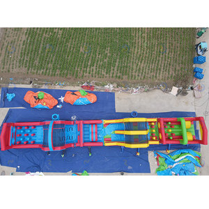 Venta de juegos inflables, carrera de obstáculos gigante, carrera de obstáculos inflable al aire libre para adultos y niños - Product Image 4