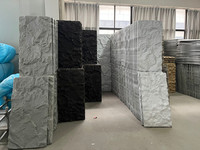 Panneau Mural 3D en Fausse Pierre de Roche en Polyuréthane Légère pour Décoration Intérieure et Extérieure