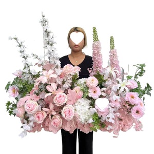 Composizione Floreale Artificiale <span class=keywords><strong>Rosa</strong></span> Personalizzabile LO-887, Decorazione per Cerimonie e Centrotavola - Product Image 1