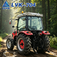 Mini-tracteur TE chinois Euro5 25-125HP avec COC, pneus larges, charrue et disque pour jardin, pelouse et ferme, similaire à Deere