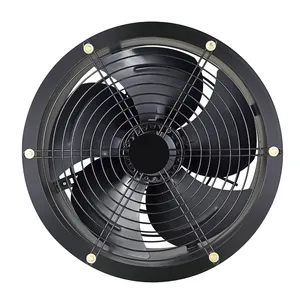 Large Air Powerful Industrial Ventilation Extractor Metal Axial Duct Exhaust Fan Commercial Air Blower Fan For Kitchen