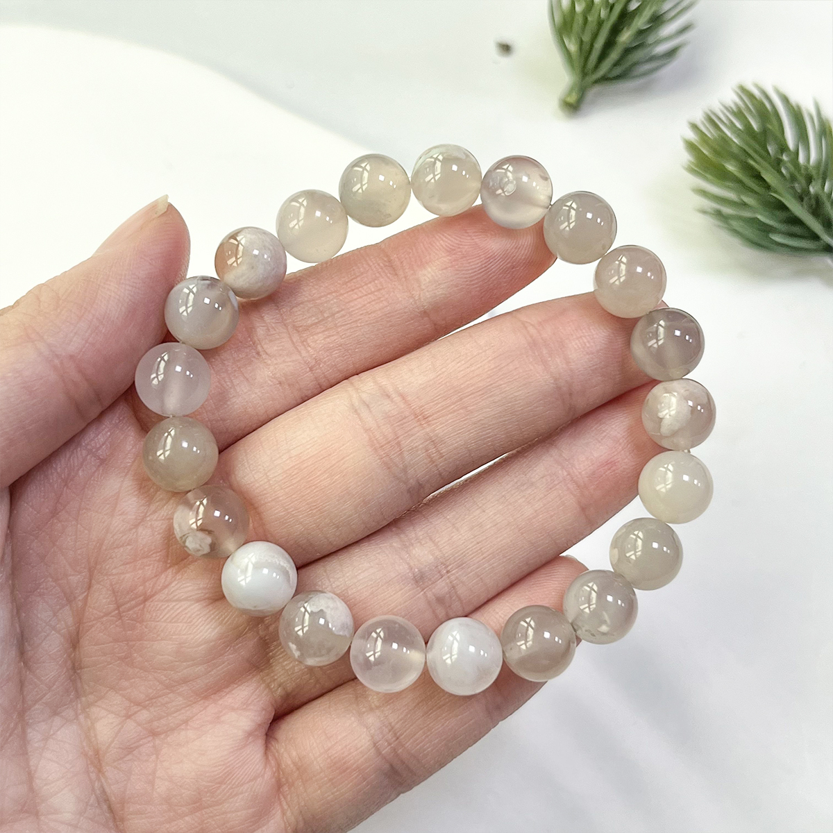 Bracelet en agate Sakura