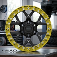 Rines de Aleación Forjados Todoterreno LEAD Personalizados OEM de 17-24 Pulgadas con Beadlock de Aluminio 6061-T6, Nuevos con 5 Años de Garantía para 4x4, SUV y Jeep