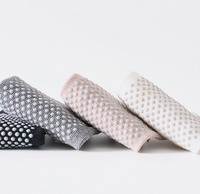 Chaussettes de yoga et de Pilates personnalisées à cinq doigts, antidérapantes, coupe basse, pour la danse et le ballet, avec lacets
