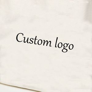Bolsa de Compras Reutilizable Ecológica de Lona de Algodón con Estampado de Letras y Cierre de Hombro - Product Image 4