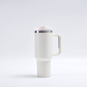 Gobelet de voyage H2.0 avec poignée, 30 oz, à double paroi sous vide, avec couvercle et paille, antidérapant, couleur personnalisée OEM - Product Image 2