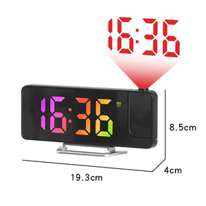 Relojes Despertadores de Escritorio con Proyección LED Digital Electrónica Creativa, Calendarios de Espejo, Pantalla Única de Temperatura y Humedad, USB Moderno - Product Image 5