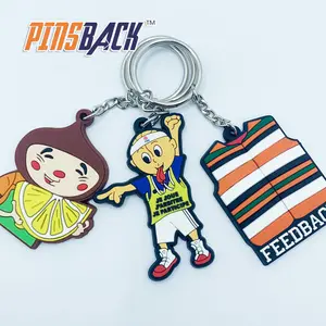 Wholesalers Keychain Designer Keychain Fashion Gift Craft PVC Rubber Manufacturers Personalized White PVC Popular Rubber