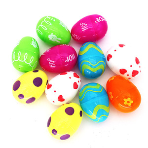 Colorful Bright Plastic Easter Eggs Surprise Toys Fillable Easter Eggs