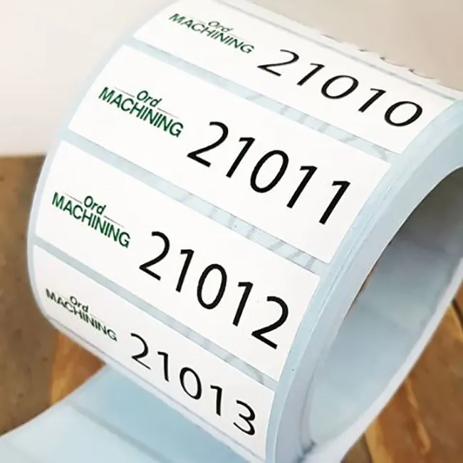 Custom Adhesive Serial Sequentially Numbered Different UPC Barcode Number Labels, Sticker with Sequential Numbers