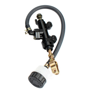 Rear Brake Booster Pump With <b>Cup</b> <b>One</b> Piece Hydraulic Foot Brake For Off-road Motorcycle Aluminum Alloy MP-1075-BK - Product Image 1