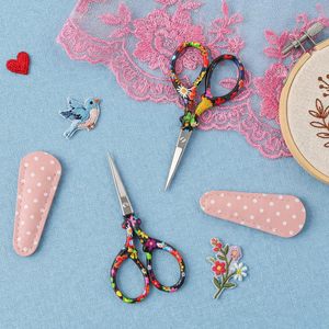 3.6 Inch Portable Trendy <b>Sewing</b> Scissors Crafting Threading Embroidery Scissors for Cross Stitch Paper Cutting Needlework Craft - Product Image 4