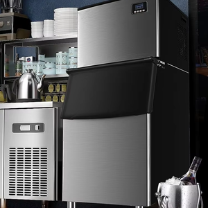 Distributeur automatique de glaçons de haute qualité de 500kg refroidi par compresseur industriel de nourriture et de crème glacé<span class=keywords><strong>e</strong></span> formant le refroidissement par eau de machine - Product Image 1