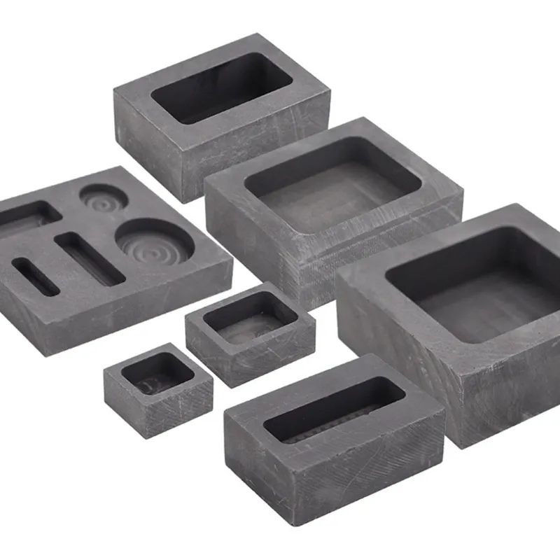 Custom New Design High Purity Carbon Graphite Ingot Mold For Gold Silver Melting