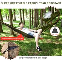 Hamac balançoire en Nylon Ultra léger avec moustiquaire et mouche de pluie, vente en gros