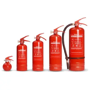 Poudre chimique de feu, couleur rouge, 9kg/12kg, 90% abc, équipement de lutte contre le feu, meilleure vente usine