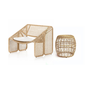 Venta al por mayor de <span class=keywords><strong>mesa</strong></span> auxiliar de ratán natural de diseño moderno <span class=keywords><strong>y</strong></span> taburete para uso interior <span class=keywords><strong>y</strong></span> exterior para cocina <span class=keywords><strong>y</strong></span> hotel de Vietnam - Product Image 5